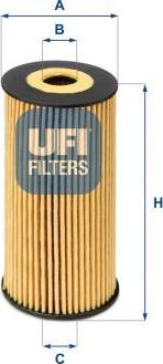 UFI 25.170.00 — Filtr oleju