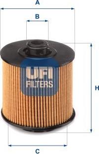 UFI 25.173.01 — Filtr oleju