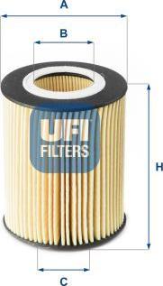 UFI 25.177.00 — Filtr oleju