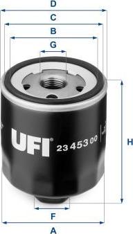 UFI 23.453.00 — Filtr oleju