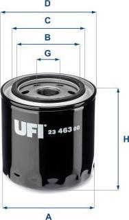 UFI 23.463.00 — Filtr oleju