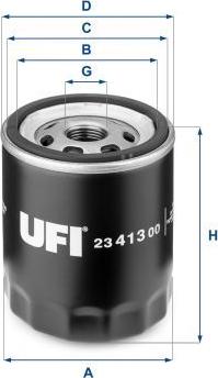 UFI 23.413.00 — Filtr oleju