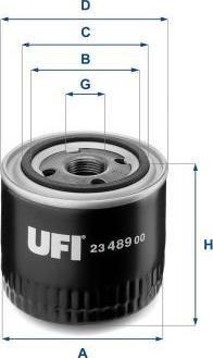 UFI 23.489.00 — Filtr oleju