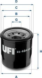 UFI 23.484.00 — Filtr oleju