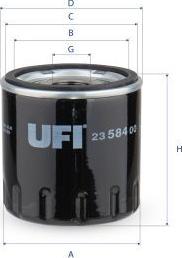 UFI 23.584.00 — Filtr oleju