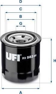 UFI 23.583.00 - Filtr oleju