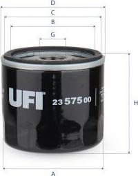 UFI 23.575.00 — Filtr oleju