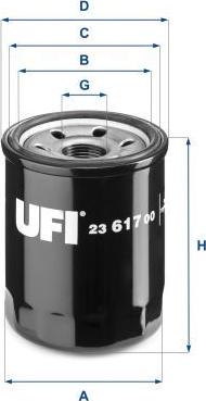 UFI 23.617.00 — Filtr oleju