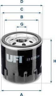 UFI 23.628.00 — Filtr oleju