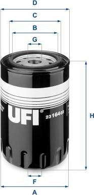 UFI 23.164.03 — Filtr oleju