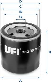 UFI 23.299.00 — Filtr oleju