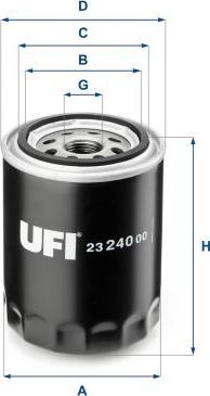 UFI 23.240.00 — Filtr oleju