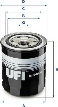 UFI 23.248.00 — Filtr oleju