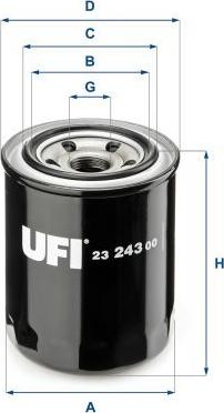 UFI 23.243.00 — Filtr oleju