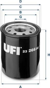 UFI 23.266.00 — Filtr oleju