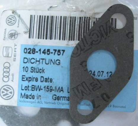 VAG 028 145 757 - USZCZELKA TURBOSPRĘŻARKI VW GOLF 1.9TDI 00-