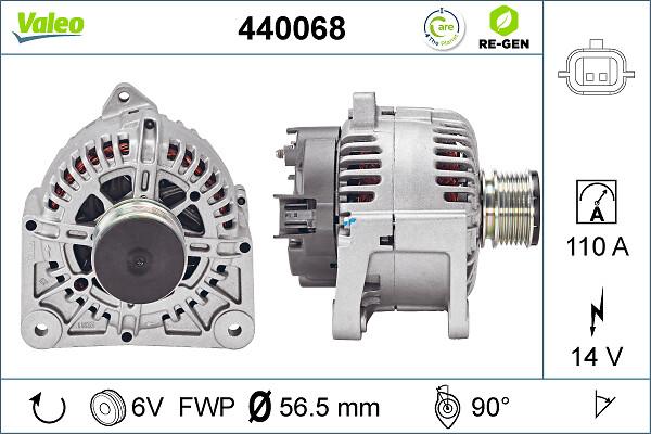 VALEO 440068 - ALTERNATOR DACIA REGENEROWANY