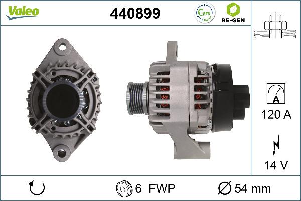 VALEO 440899 — Alternator