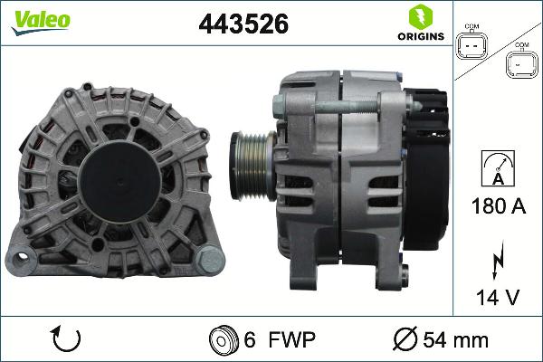 VALEO 443526 — Alternator