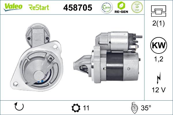 VALEO 458705 — Rozrusznik