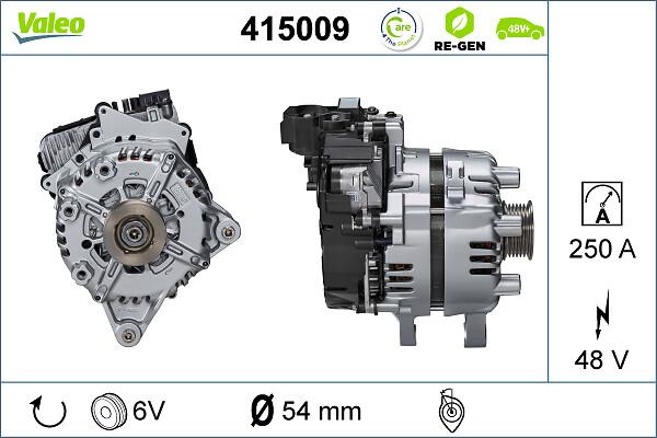 VALEO 415009 — Rozrusznikoalternator