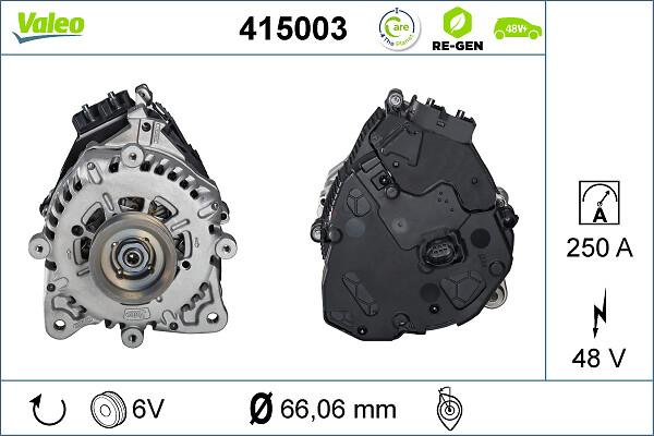 VALEO 415003 — Rozrusznikoalternator