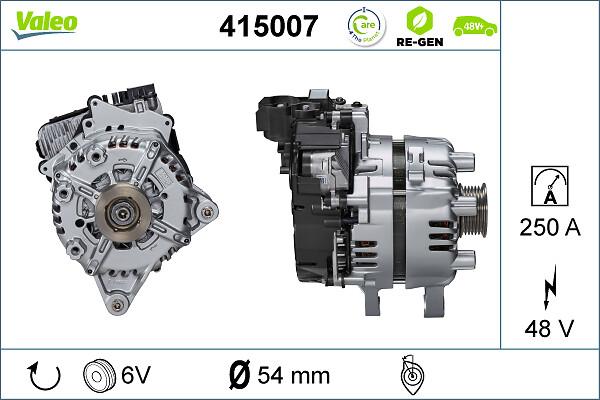 VALEO 415007 — Rozrusznikoalternator
