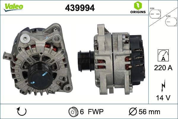 VALEO 439994 — Alternator