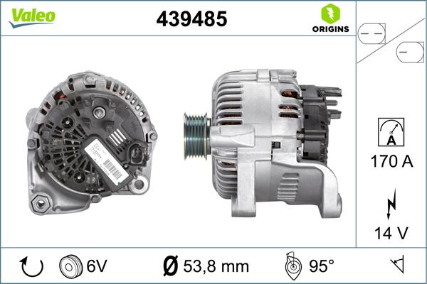 VALEO 439485 — Alternator