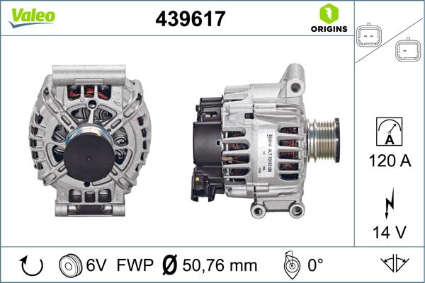VALEO 439617 - Alternator