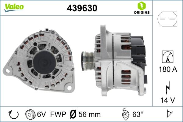 VALEO 439630 — Alternator