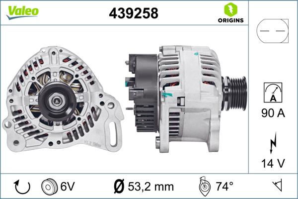 VALEO 439258 — Alternator