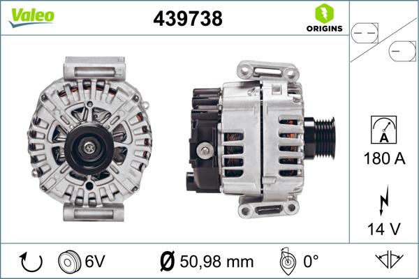 VALEO 439738 — Alternator