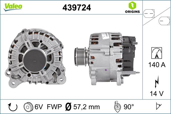 VALEO 439724 — Alternator