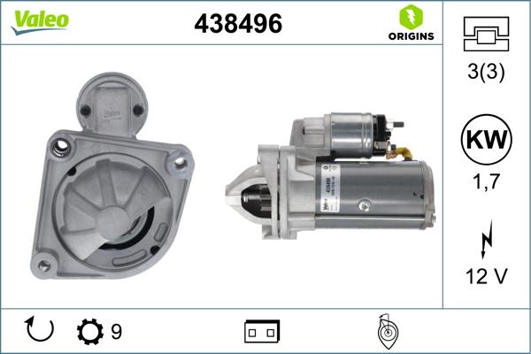VALEO 438496 - Rozrusznik