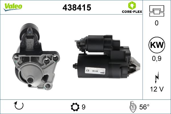 VALEO 438415 — Rozrusznik