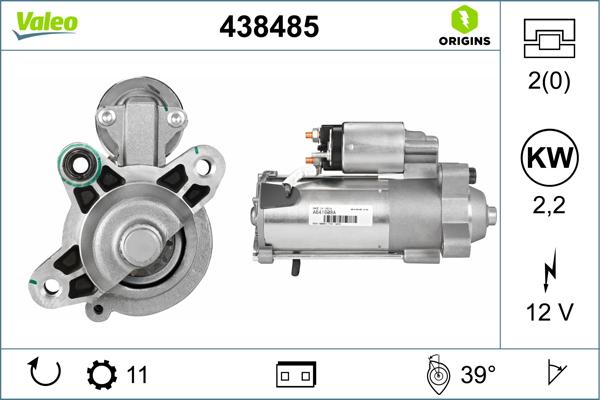 VALEO 438485 — Rozrusznik