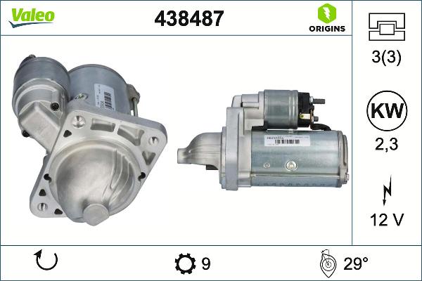 VALEO 438487 — Rozrusznik