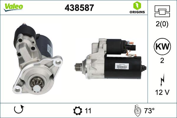 VALEO 438587 — Rozrusznik