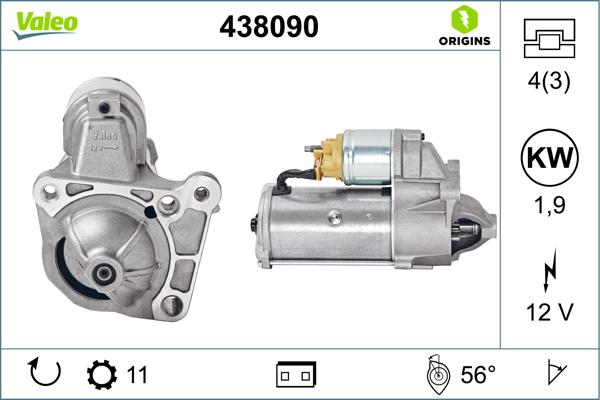 VALEO 438090 — Rozrusznik