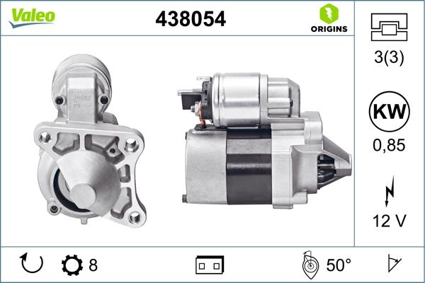 VALEO 438054 - ROZRUSZNIK RENAULT CLIP II- KANGOO- MEGANE 1.4-1.6 16V  97-