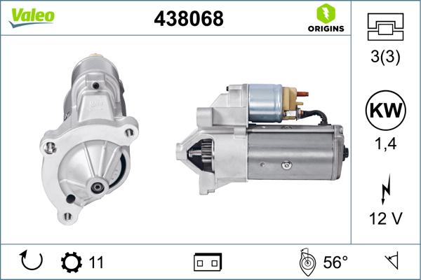 VALEO 438068 — Rozrusznik