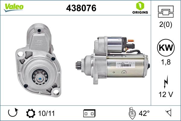 VALEO 438076 — Rozrusznik