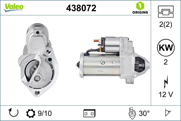 VALEO 438072 - ROZRUSZNIK AUDI A6 1.8 99-