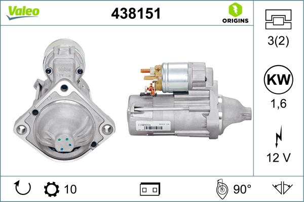 VALEO 438151 - Rozrusznik