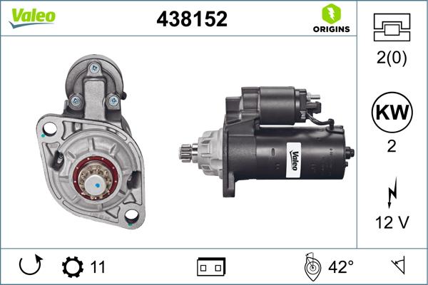 VALEO 438152 — Rozrusznik