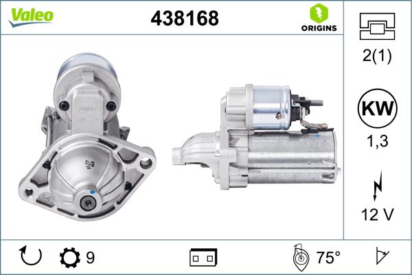 VALEO 438168 — Rozrusznik