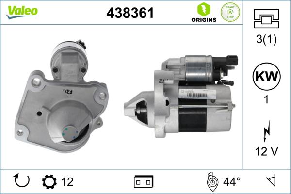 VALEO 438361 — Rozrusznik