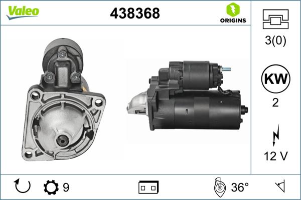 VALEO 438368 — Rozrusznik