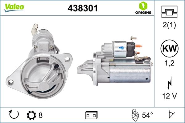 VALEO 438301 — Rozrusznik